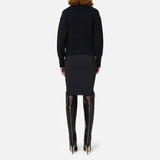 Gonna midi in doppio crèpe stretch GO04746E2 110 ELISABETTA FRANCHI 