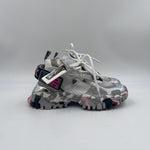 Sneakers grigio rosa e bianco F0331033 BIANCOGRIGIO CLJD 
