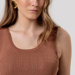 Top con strass FR26ST4005K524R9 M07 FRACOMINA 