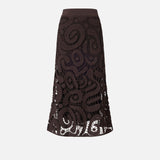 Gonna midi crochet geometrico - Pinko 106353A354 M05 PINKO 