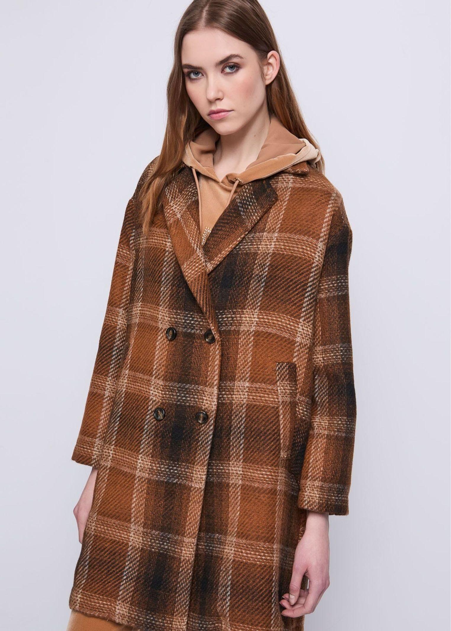 Cappotto motivo check 521BD35025 525011-01 GAUDI' 