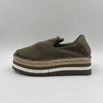 Espadrilles in tessuto lucido S307 VERDE FIORINA 