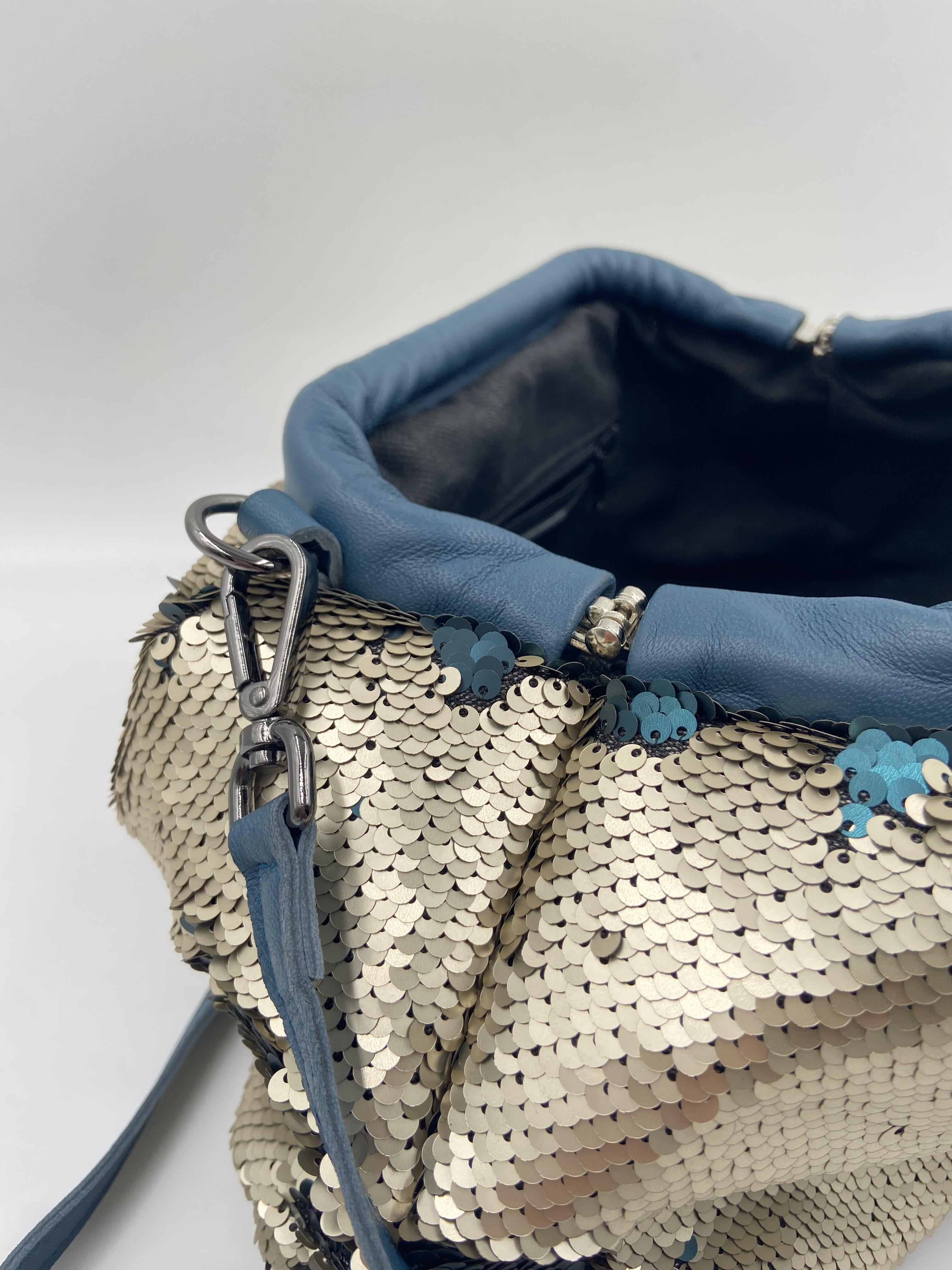 Borsa hobo paillettes oro verde - Ofelia AR027P PISTACCHIO OFELIA 