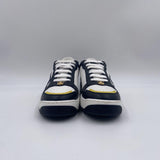 Sneakers in pelle logo bicolor