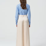 Pantaloni a palazzo in raso FR25SV3002W41101 251 FRACOMINA 