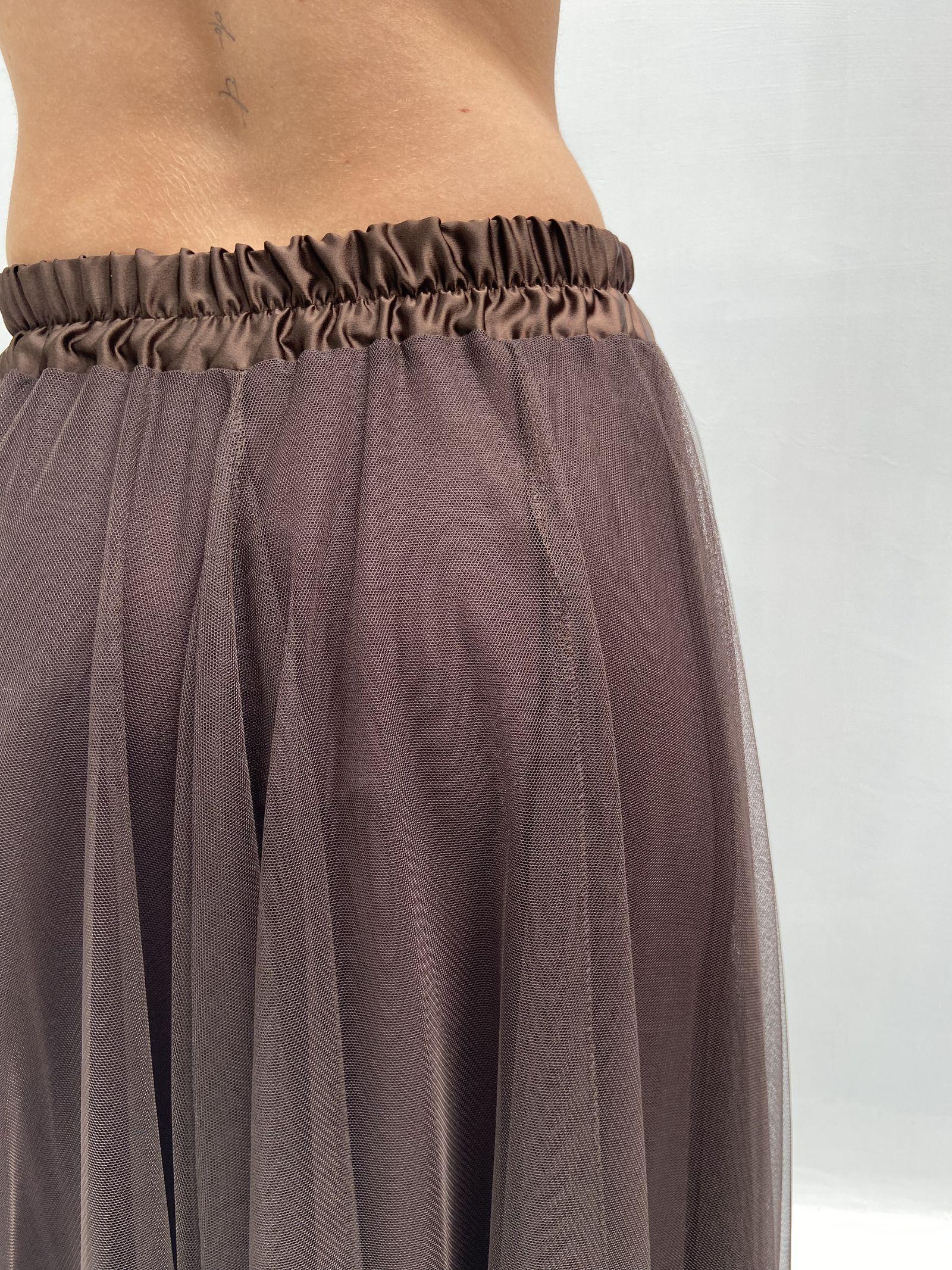 Gonna lunga in tulle MK04.015 MORO OFELIA 