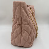 Borsa shopper grande in tessuto embossed
