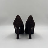 Dècolletè in pelle scamosciata 2470 MORO SPAZIO MODA 