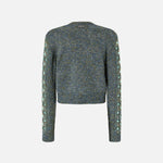 Cardigan con ricamo gioiello 105952A2YC IG1 PINKO 