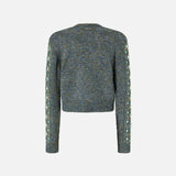 Cardigan con ricamo gioiello 105952A2YC IG1 PINKO 