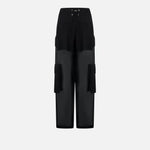 Pantalone cargo in georgette trasparente 104751-A21F Z99 PINKO 