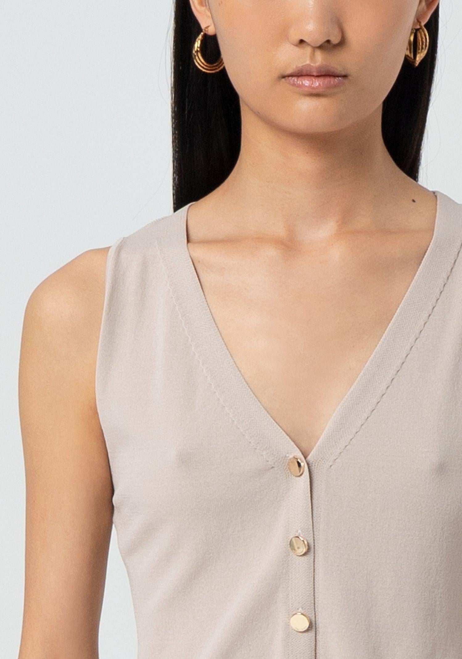 Gilet aderente in maglia FR25SJ5011K41601 208 FRACOMINA 