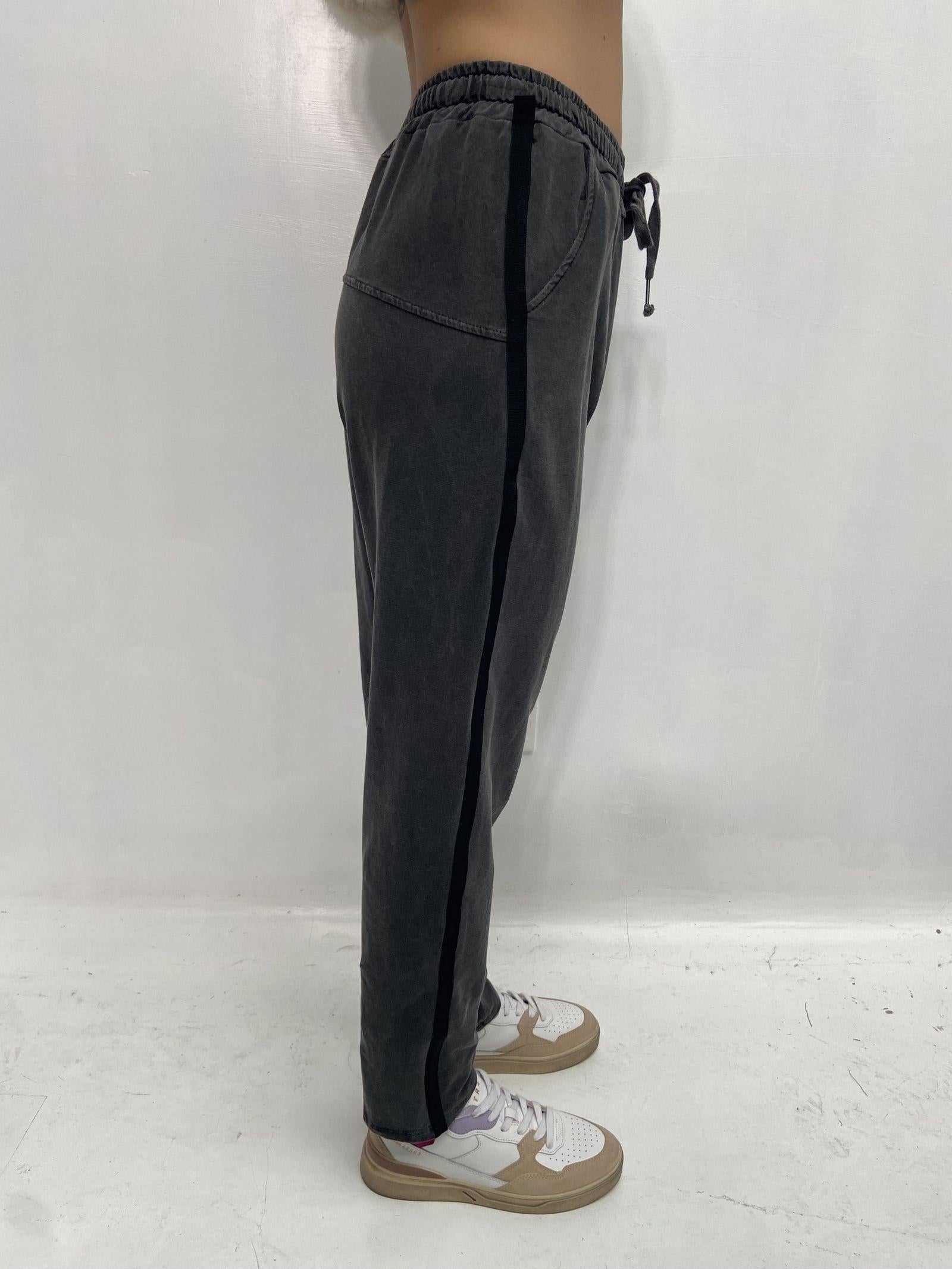 Pantalone con banda laterale 2558 ANTRACITE OFELIA 