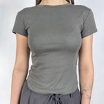 T-shirt fondo arrotondato - Eleh SS260143 GRIGIOFANGO ELEH 