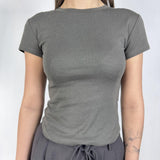 T-shirt fondo arrotondato - Eleh SS260143 GRIGIOFANGO ELEH 