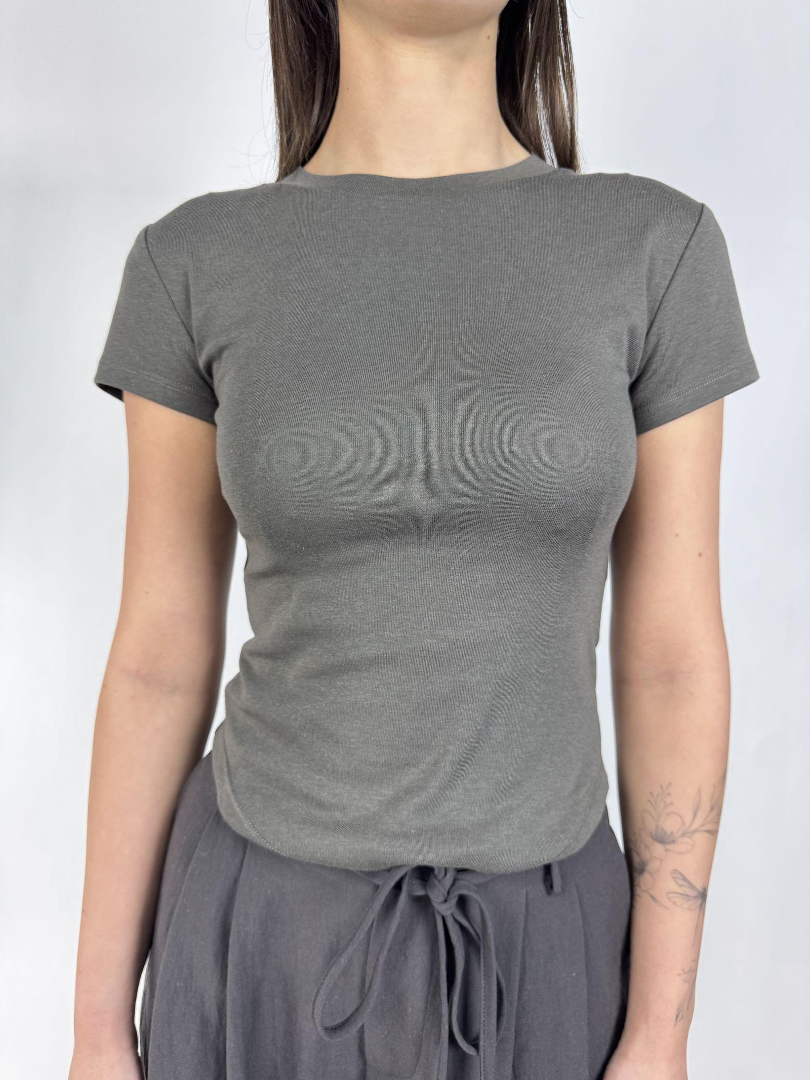 T-shirt fondo arrotondato - Eleh SS260143 GRIGIOFANGO ELEH 