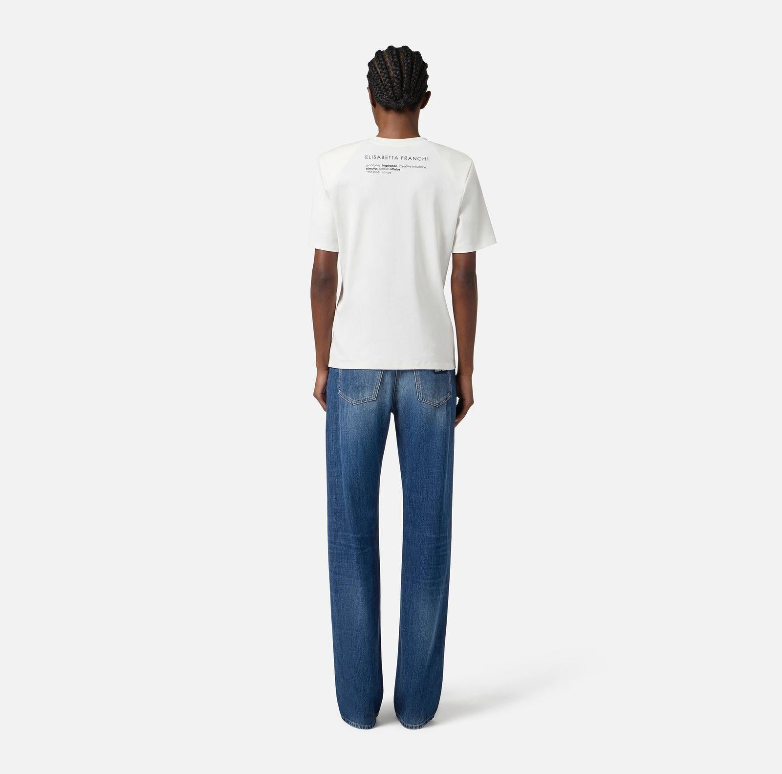 T-shirt con taschino MA02056E2 270 ELISABETTA FRANCHI 