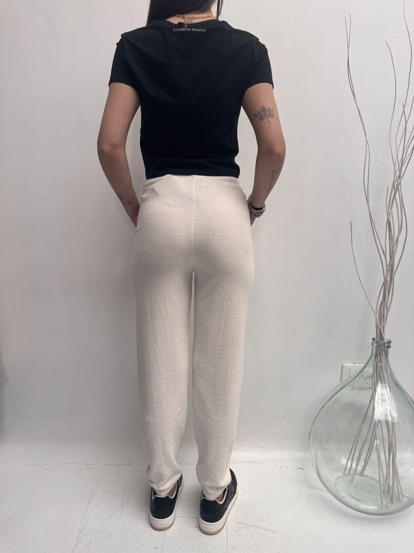 Pantalone tuta con coulisse - Elisabetta Franchi KP56S41E2 360 ELISABETTA FRANCHI 
