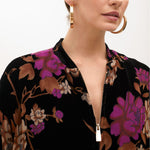 Bomber in velluto devorè MF2502016 22N MAITE 