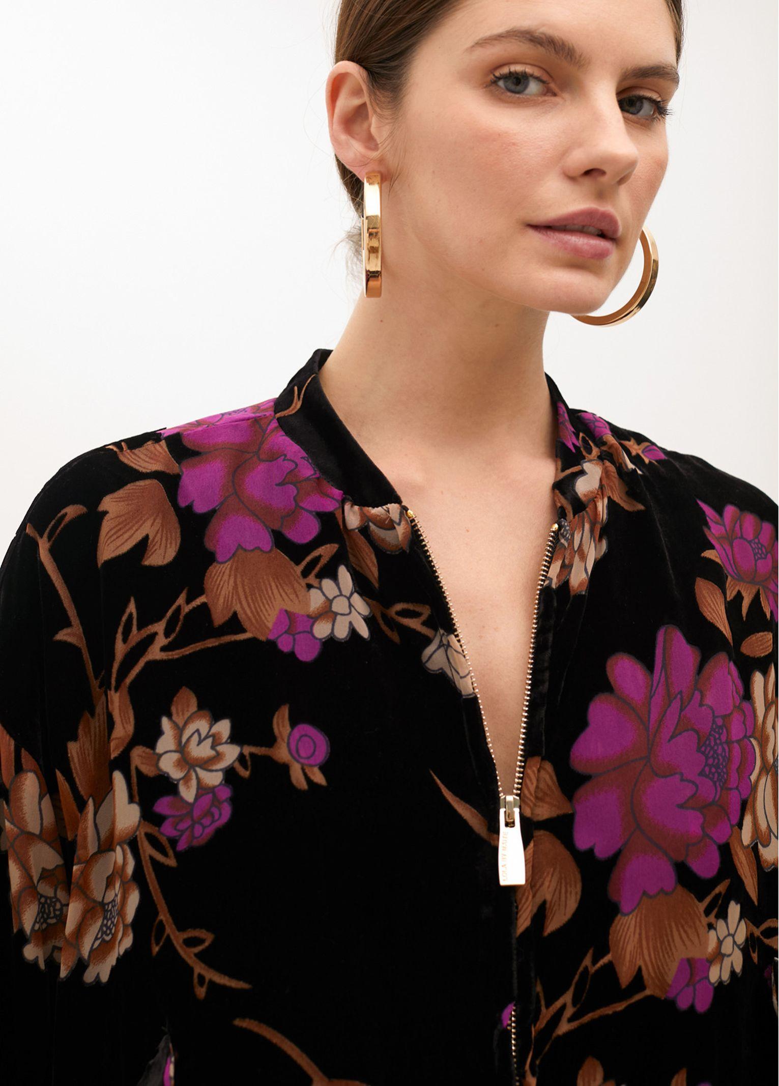 Bomber in velluto devorè MF2502016 22N MAITE 