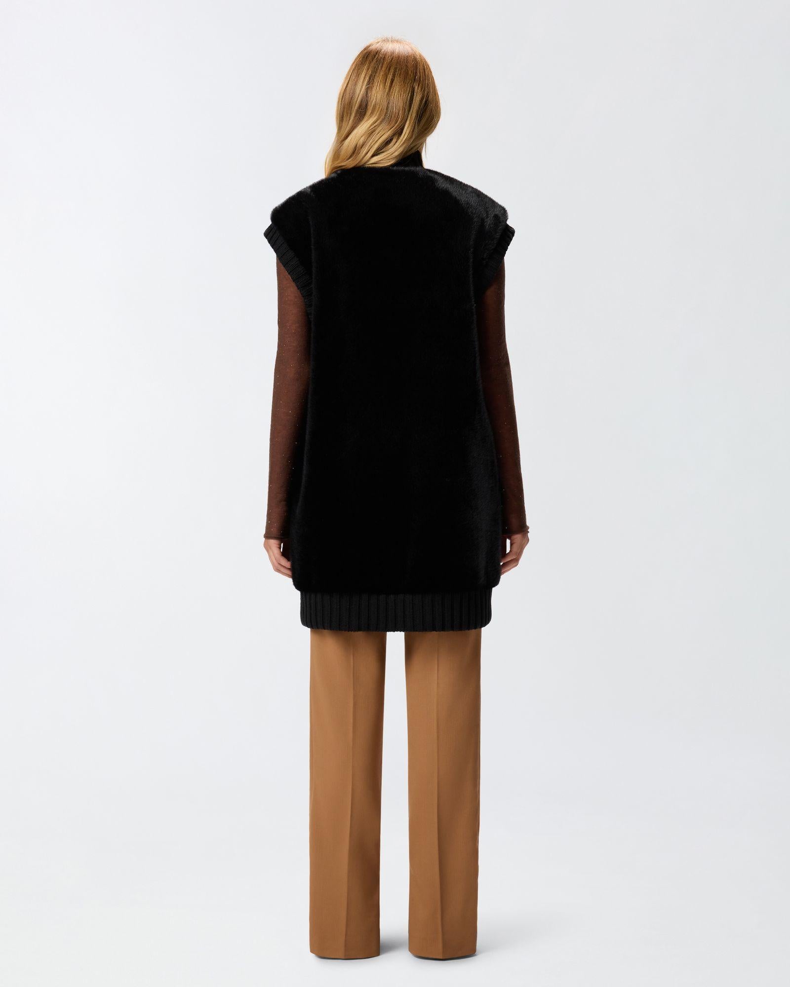 Gilet effetto pelliccia 105402A2PI Z99 PINKO 