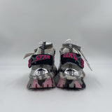 Sneakers grigio rosa e bianco F0331033 BIANCOGRIGIO CLJD 