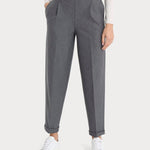 Pantalone carrot con pinces in tessuto Compact DO16PF FW24 202M RAGNO 
