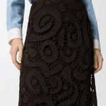 Gonna midi crochet geometrico - Pinko 106353A354 M05 PINKO 