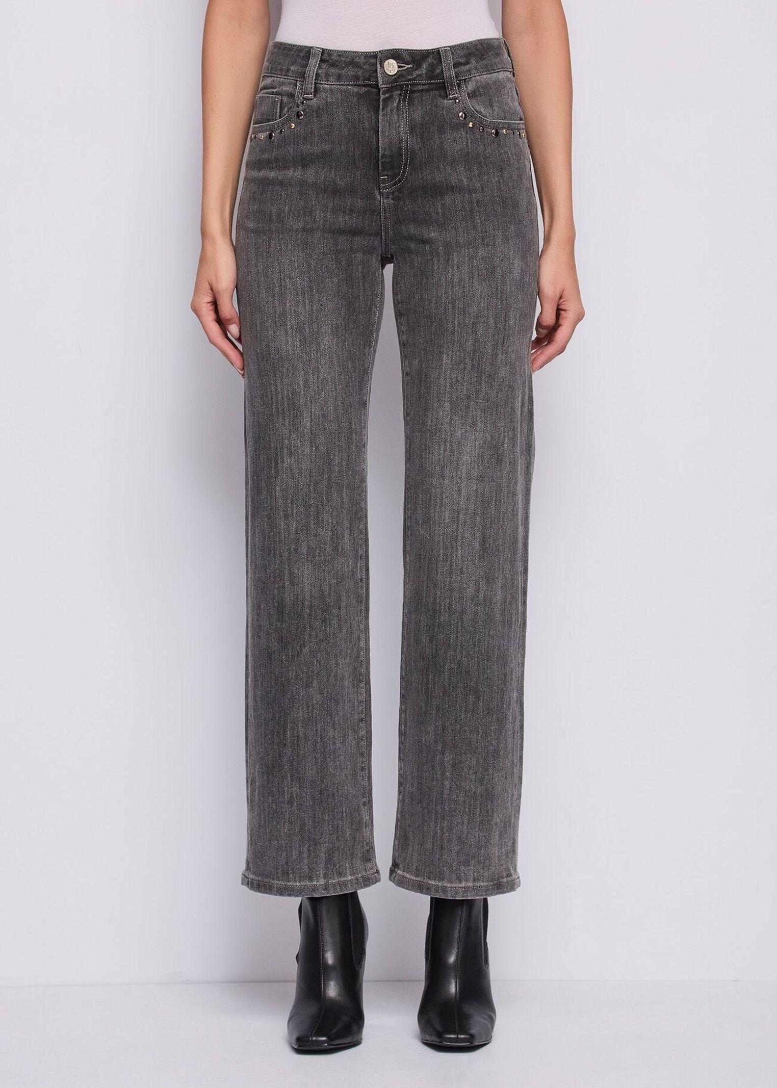 Jeans straight con borchie 521BD26011 00 GAUDI' 