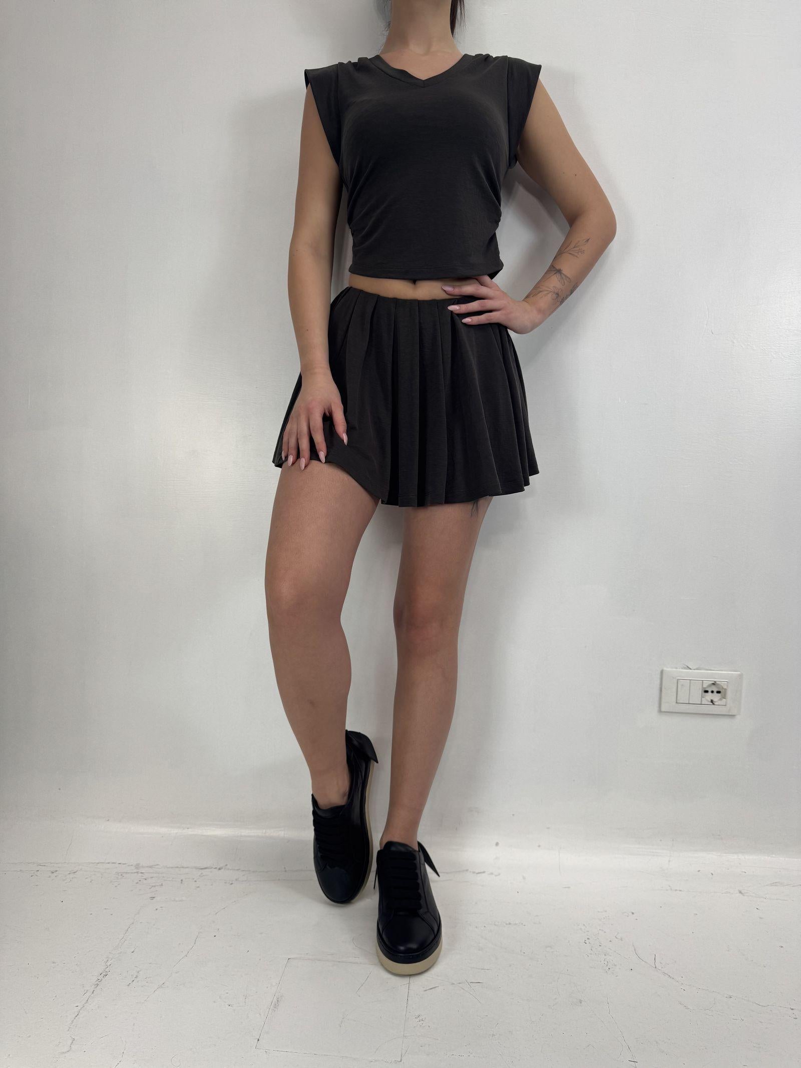 Minigonna in jersey - Eleh SS260174 MALVA ELEH 