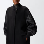 Cappotto lungo in panno 105640A2SL Z99 PINKO 