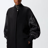Cappotto lungo in panno 105640A2SL Z99 PINKO 