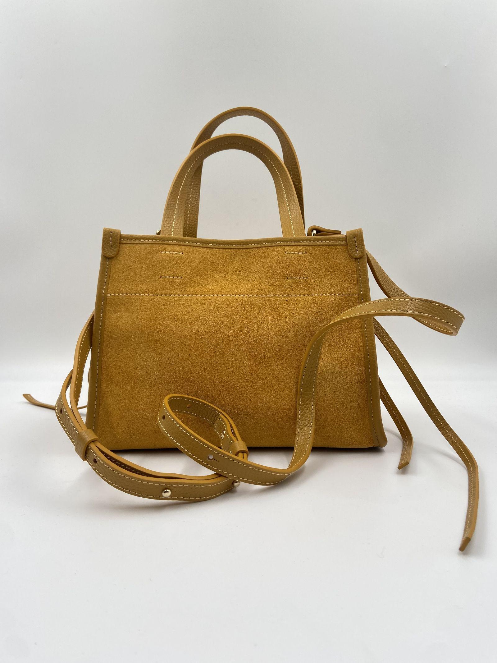 Borsa Diva scamosciata piccola - My Best Bag S1MYB2035 CURCUMA MY BEST BAG 