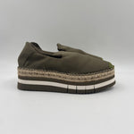 Espadrilles in tessuto lucido S307 VERDE FIORINA 