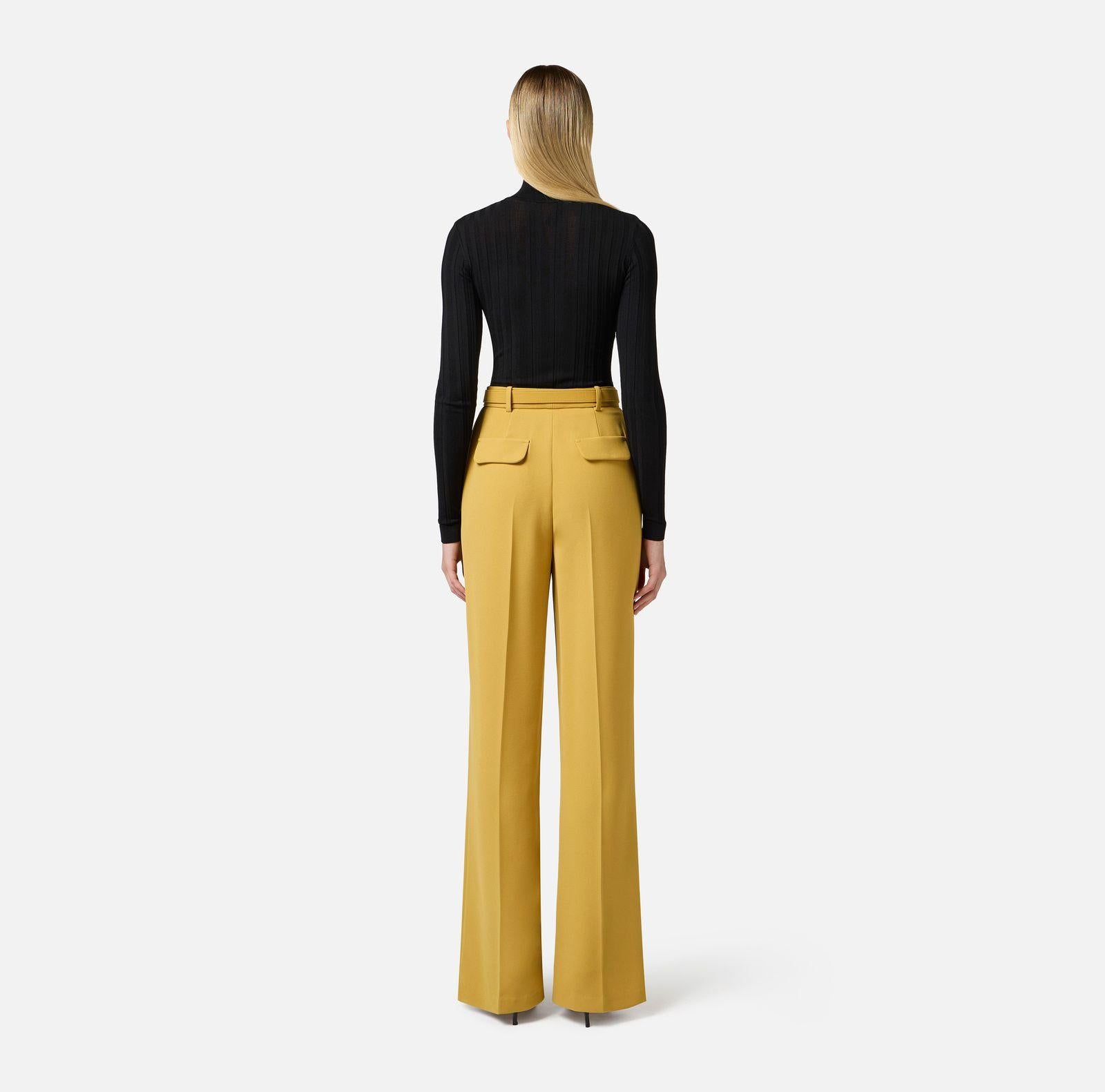 Pantalone con cintura - Elisabetta Franchi PA09552E2 DC6 ELISABETTA FRANCHI 