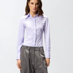 Camicia in popeline 105619A2TI Z04 PINKO 