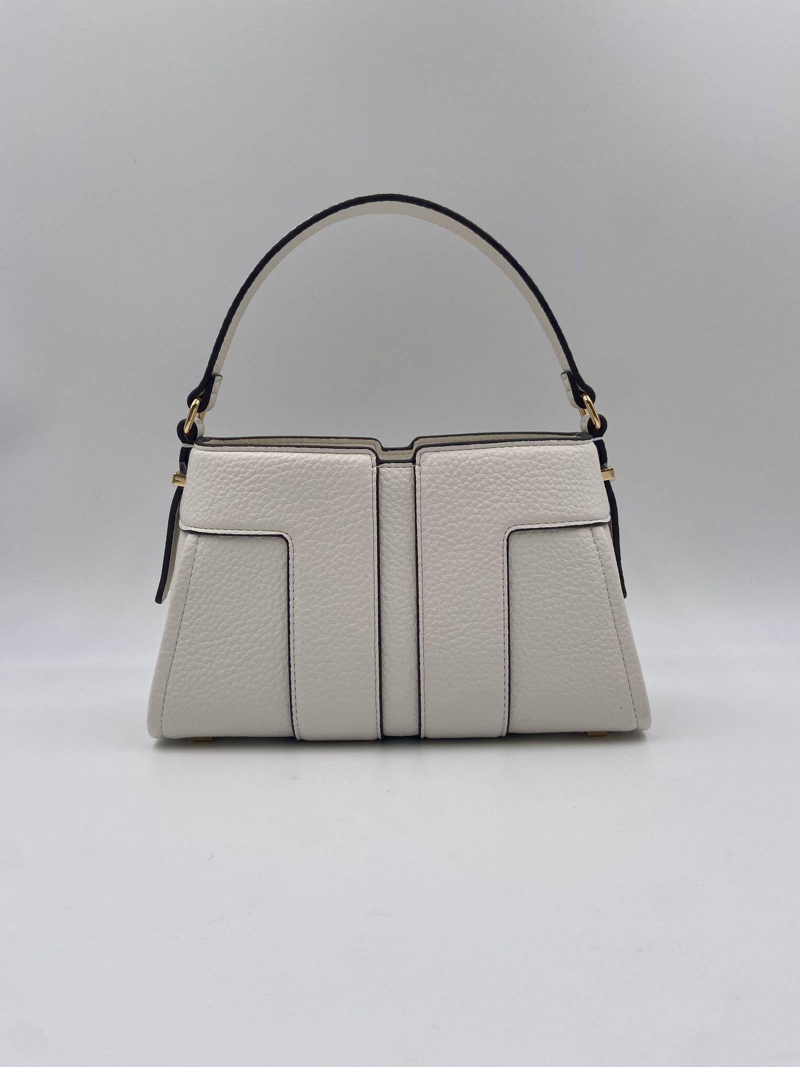Borsa tote piccola con logo - Elisabetta Franchi BS06A51E2 360 ELISABETTA FRANCHI 