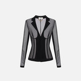 Giacca in tulle - Elisabetta Franchi GI13452E2 110 ELISABETTA FRANCHI 