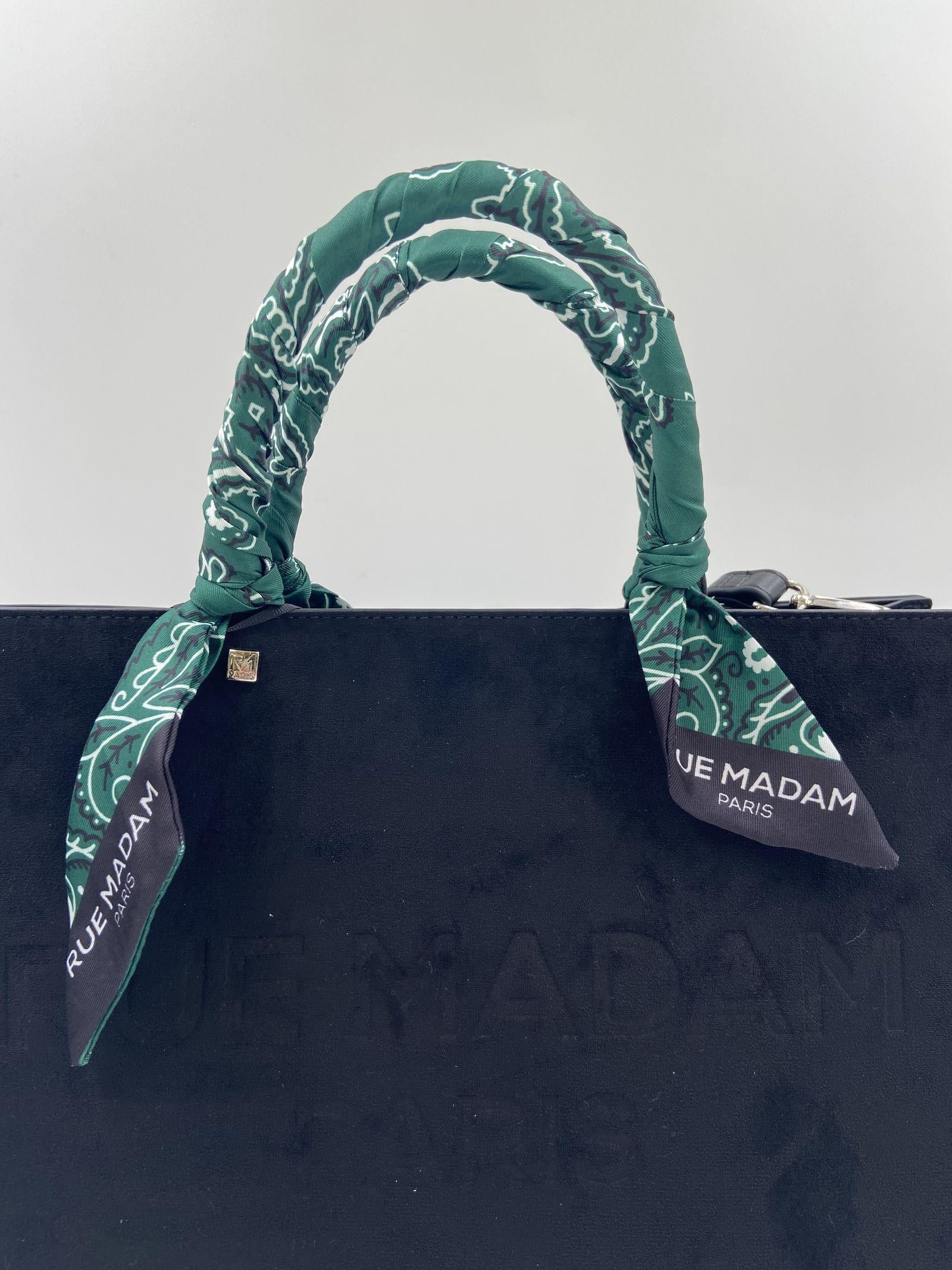 Borsa Apache nera 1481 NERO RUE MADAM PARIS 
