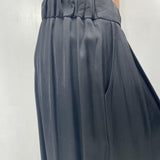 Gonna in raso con pieghe - Ofelia SK1027 NERO OFELIA 