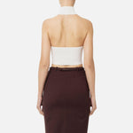 Top a costine con cuore - Elisabetta Franchi TK33S51E2 360 ELISABETTA FRANCHI 