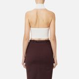 Top a costine con cuore - Elisabetta Franchi TK33S51E2 360 ELISABETTA FRANCHI 