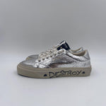 Sneakers Destroy effetto crack - Stockton DESTROY-D ARGENTO STOCKTON 