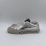 Sneakers Destroy effetto crack - Stockton DESTROY-D ARGENTO STOCKTON 