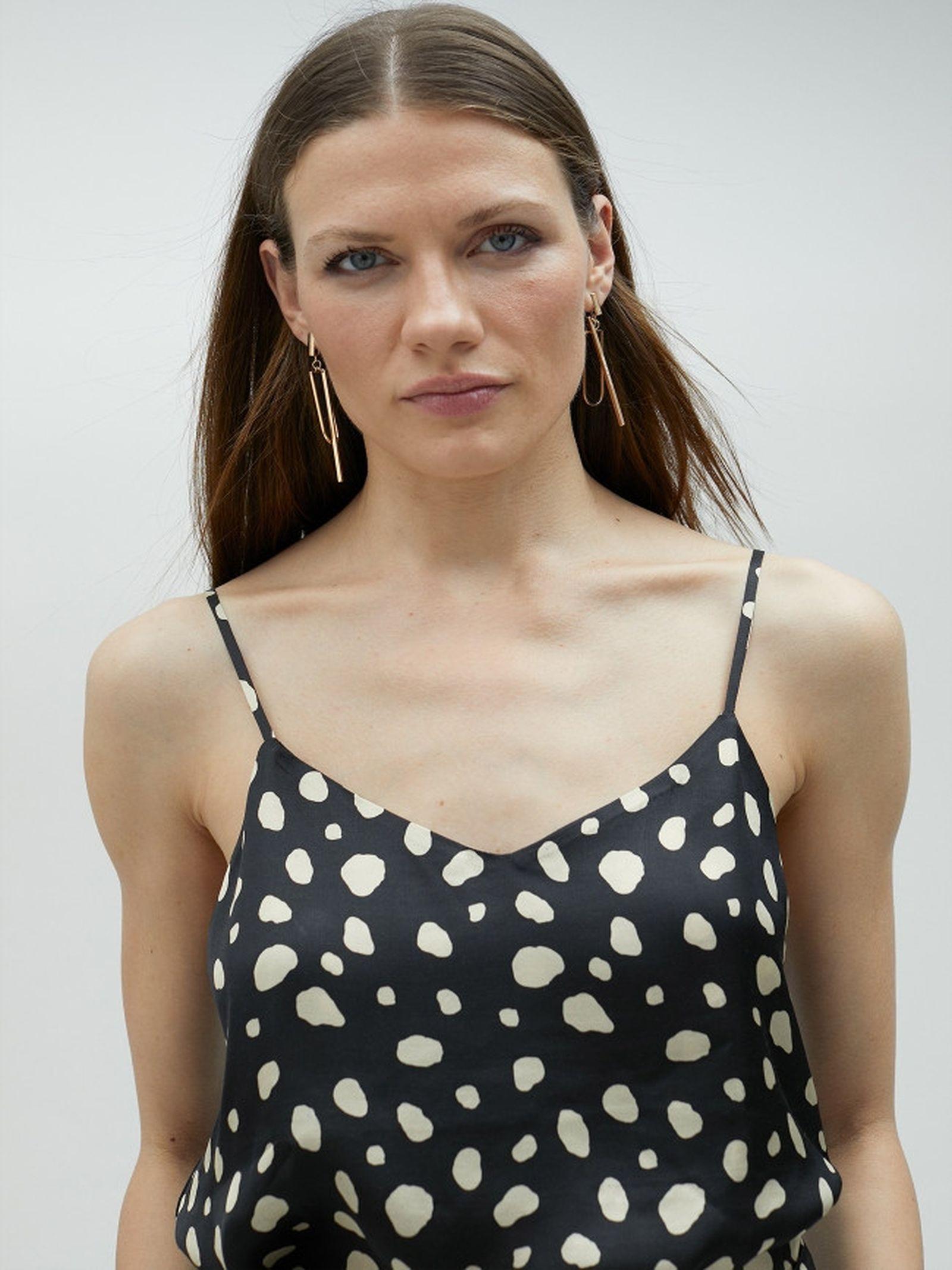 Top spalline sottili a pois MS2515029 1N0 MAITE 