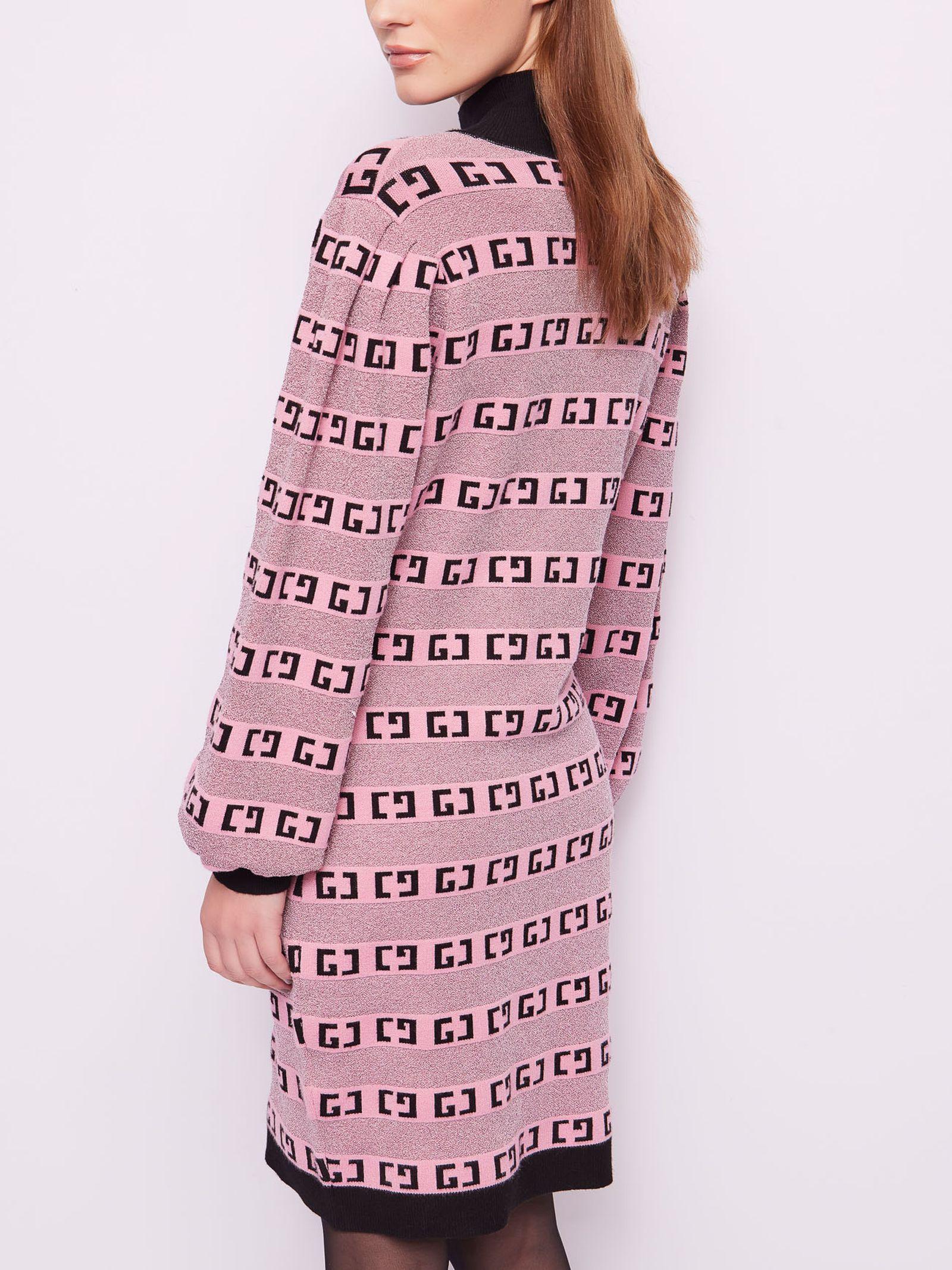 Abito collo alto con motivo jacquard 421BD13005 425030-01 GAUDI' 