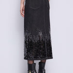 Gonna lunga denim con strass 521FD76001 00 GAUDI' 