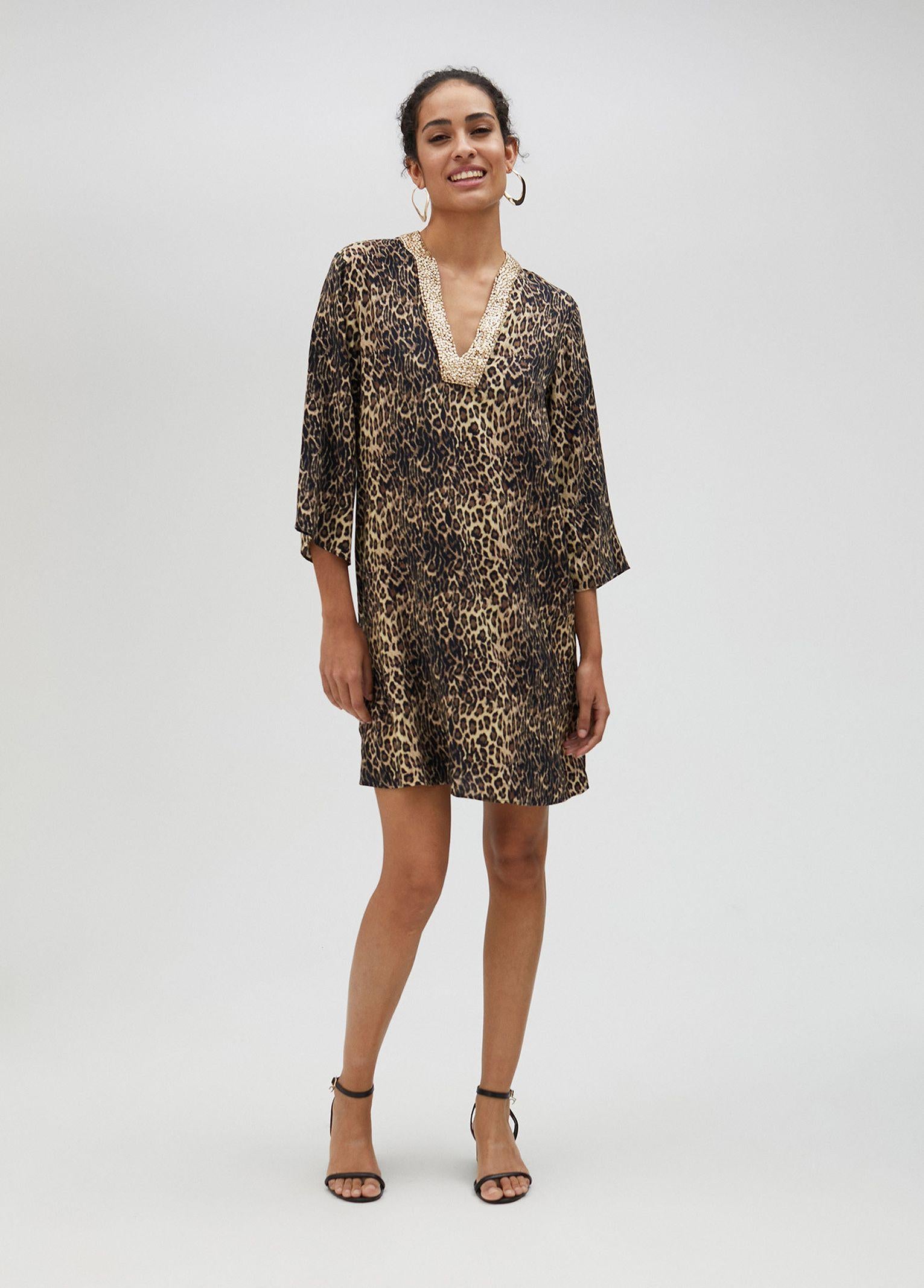 Abito stampa animalier LS2516036 350 LOLA 