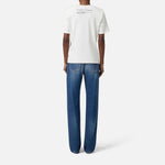 Jeans palazzo con logo - Elisabetta Franchi PJ09I56E2 104 ELISABETTA FRANCHI 