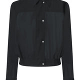 Camicia linea bomber in georgette